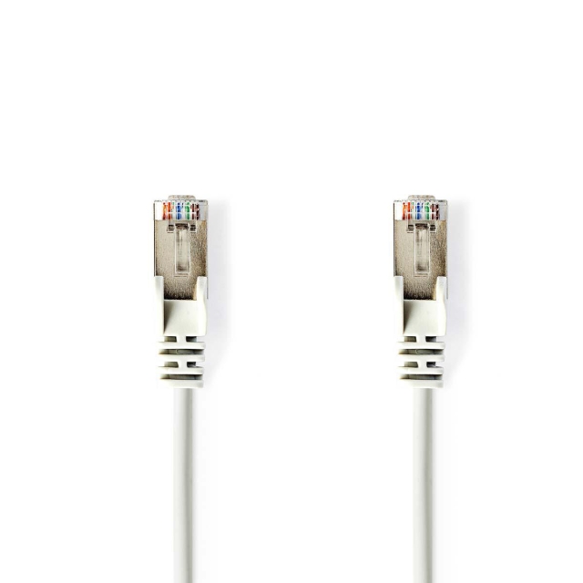 Nedis CAT5e netværkskabel | SF/UTP | RJ45 Han | RJ45 Han | 5.00 m | Runde | PVC | Hvid | Blister