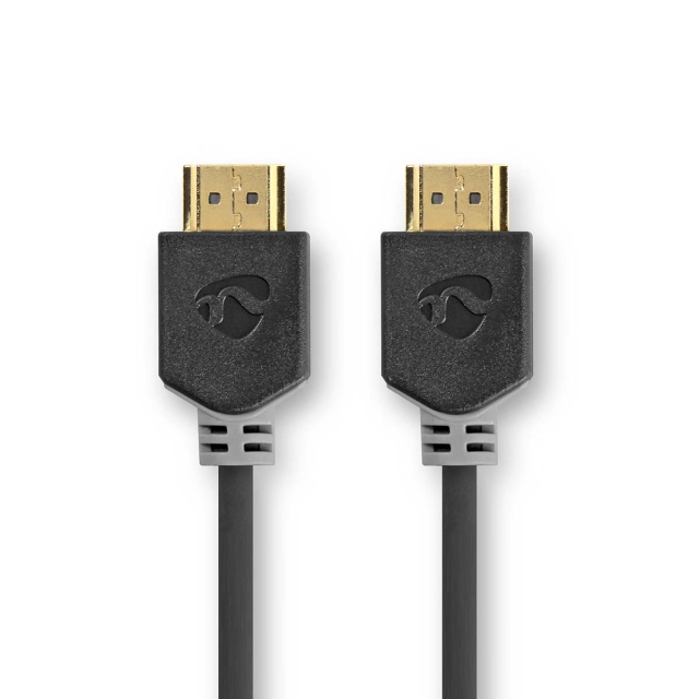 Nedis Ultra High Speed ​​HDMI ™ kabel | HDMI™ Stik | HDMI™ Stik | 8K@60Hz | 48 Gbps | 2.00 m | Runde | 6.5 mm | Antracit | Box