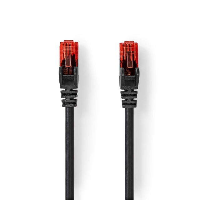 Nedis Kat 6 kabel | RJ45 Han | RJ45 Han | U/UTP | 20.0 m | Udendørs | Runde | PVC | Sort | Box
