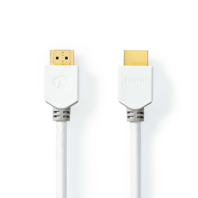 Nedis High Speed HDMI ™ kabel med Ethernet | HDMI™ Stik | HDMI™ Stik | 4K@60Hz | ARC | 18 Gbps | 3.00 m | Runde | PVC | Hvid | Box