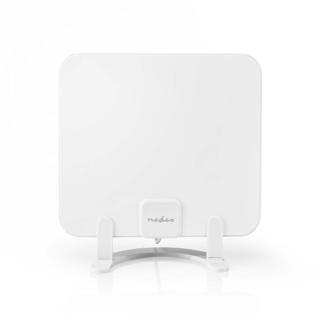 Nedis Indendørs antenne | Active | FM / UHF / VHF | Modtagelsesområde: 0-25 km | LTE700 | Forstærkning: 30 dB | ABS | Hvid