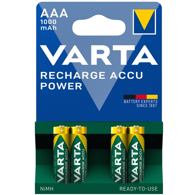 Varta Laddningsbart batteri AAA 1000