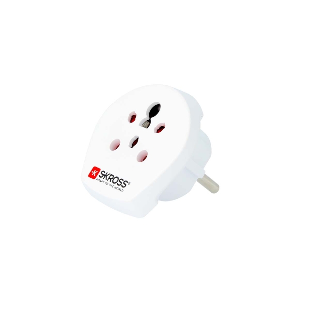 SKROSS Rejseadapter Indien / Israel / Denmark til Europe