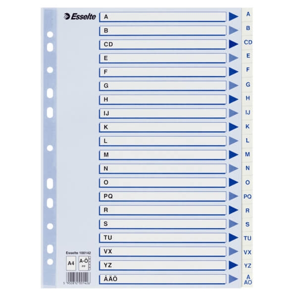 ESSELTE Register Non-Stop A4/A-Ø Hvid