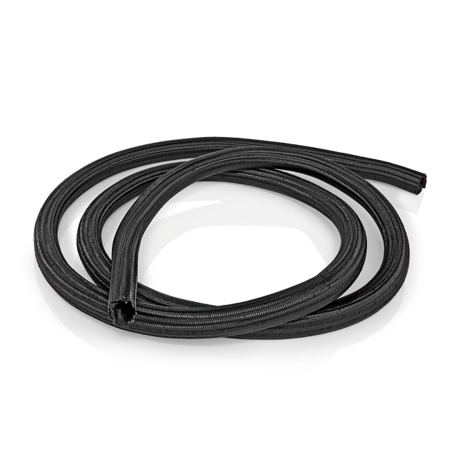 Nedis Kabel Management | Ærme | 1 stk. | Maksimal tykkelse på kabel: 15 mm | Nylon | Sort