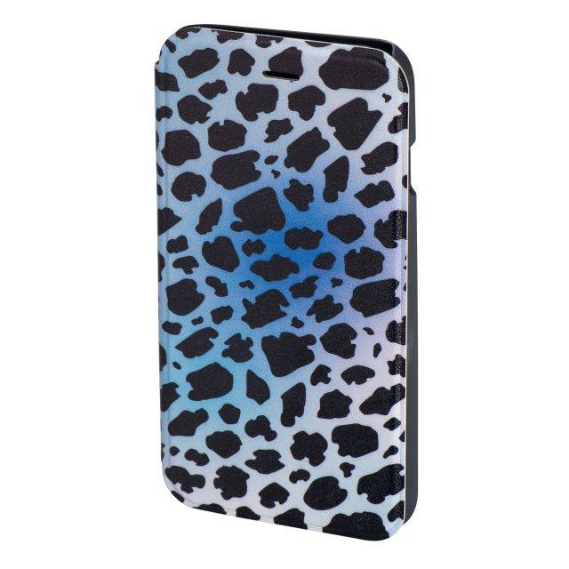 Hama Mobil Wallet DesignLine iPhone 6/6S Leopard Blå