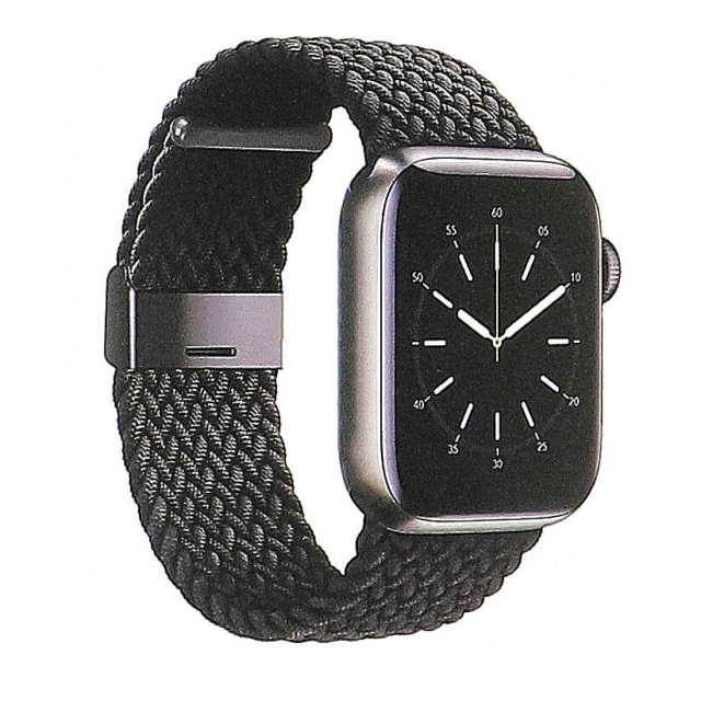 Gear Watcharmbånd Flettet SORT Apple Watch 42/44/45mm