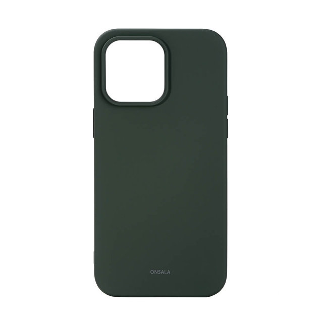 Onsala Mobilcover Silikone Olive Green - iPhone 14 Pro Max