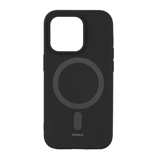 Onsala Mobilcover Silikone MagSeries Black - iPhone 14 Pro