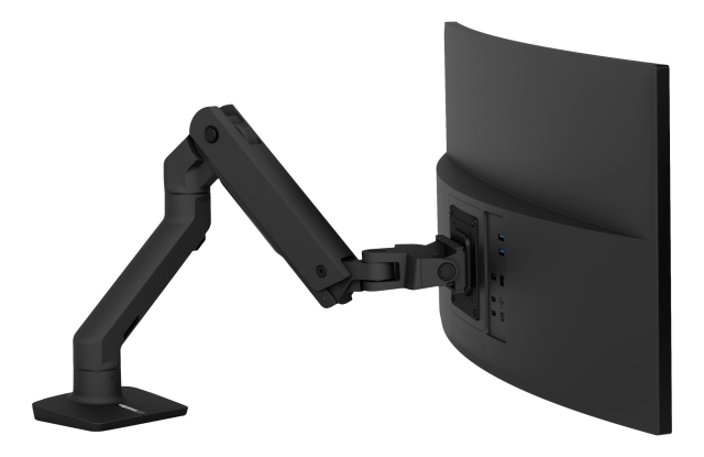 Ergotron HX Desk Monitor Arm, Mattsvart