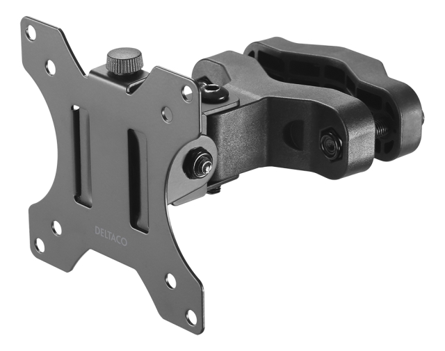 DELTACO Office Pivot pole mount monitor arm, black