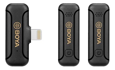 BOYA Trådløst mikrofonsystem x2 BY-WM3 för Iphone iOS, Lightning