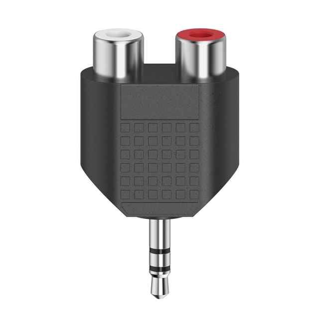 Hama Adapter Audio 2x RCA Hunstik til 3.5 Jack