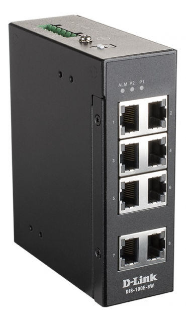 D-Link 8 Port Unmanaged Switch with 8 x 10/100 BaseT(X) ports