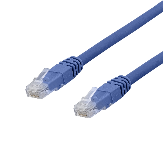 DELTACO U/UTP Cat6a patchkabel, LSZH, 10m, Blue