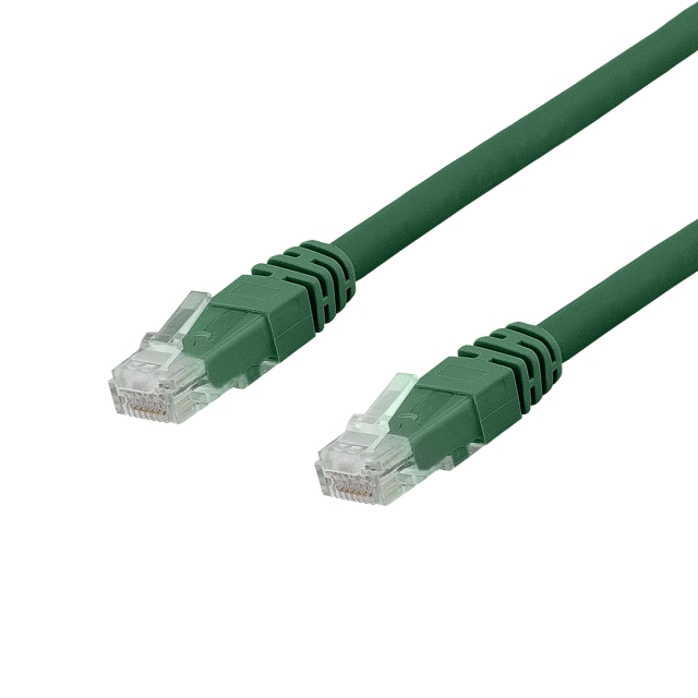 DELTACO U/UTP Cat6a patchkabel, LSZH, 5m, Green
