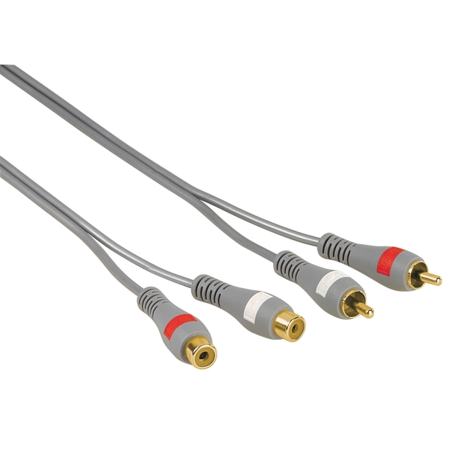 Hama Audio Kabel 2 Phono-2 Phono 5,0m Guldbelagt TL