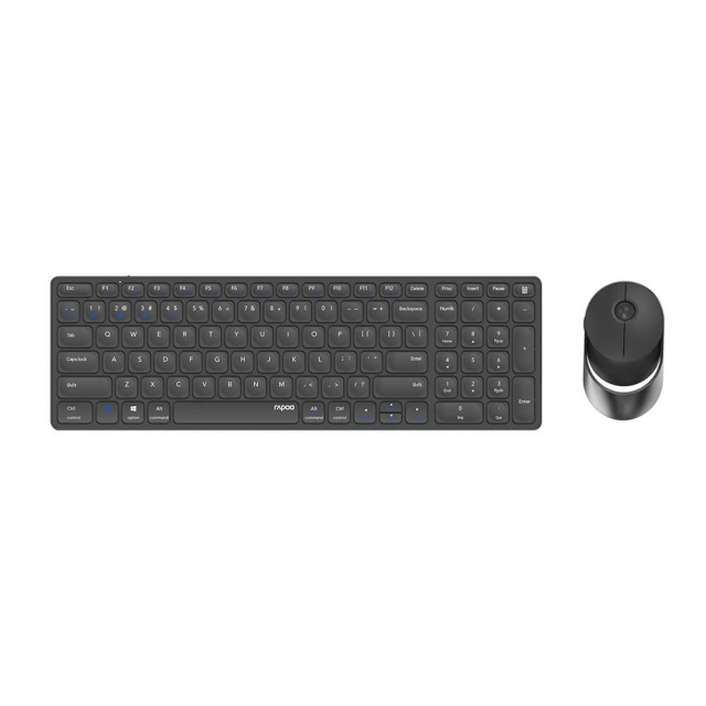 Rapoo Tastatur/Mus Sæt 9750M Multi-Mode Wireless Mørkegrå