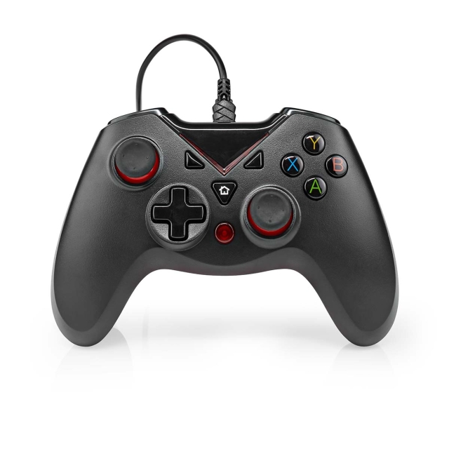 Nedis Gamepad | USB Type-A | USB Drevet | PC | Antal knapper: 12 | Kabellængde: 1.60 m | Sort