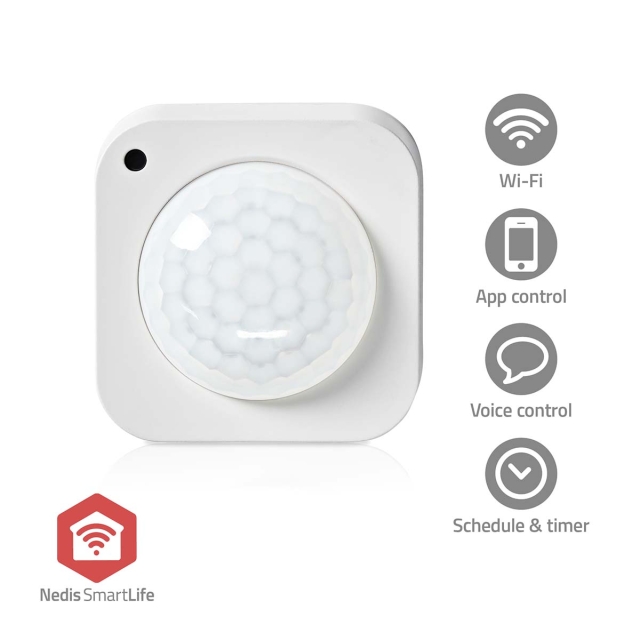 Nedis SmartLife Bevægelses Sensor | Lyssensor | Zigbee 3.0 | Batteri / USB Drevet | Detektorvinkel: 100 ° | Detektorområde: 7 m | Maks. batteritid: 24 Måned | Hvid