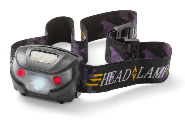 Pannlampa HL3N Black 3W Svart 1/30/60