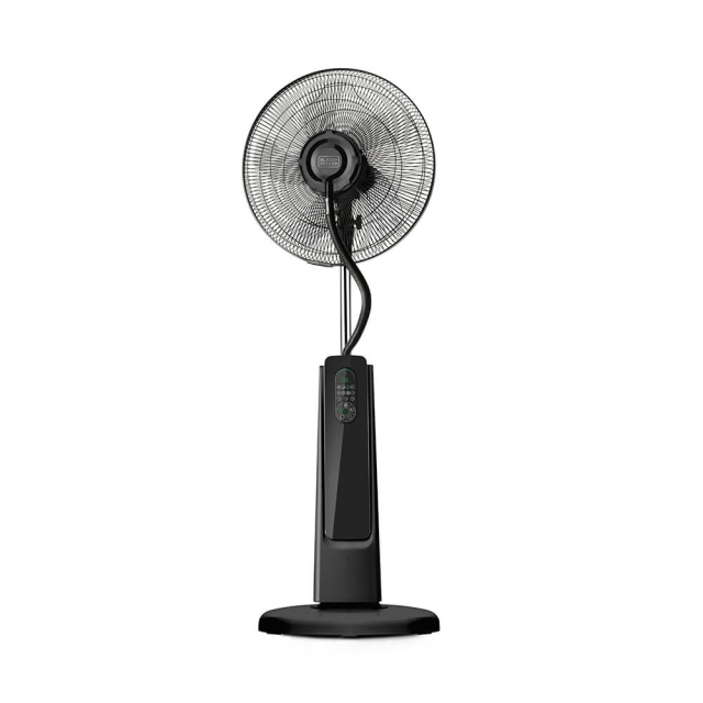 BLACK+DECKER Gulvventilator Kølende Sprayfunktion Sort 125 cm