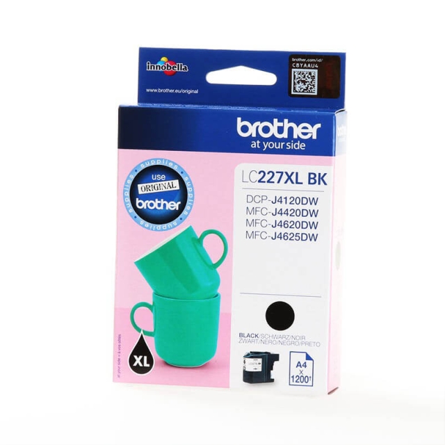 Brother Blæk LC227XLBK Høj Kapacitet Sort