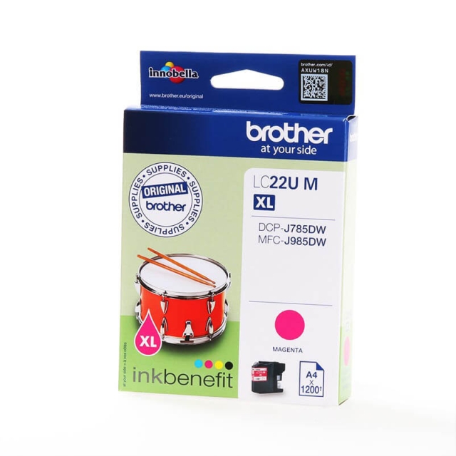 Brother Blæk LC22UM LC-22U Magenta