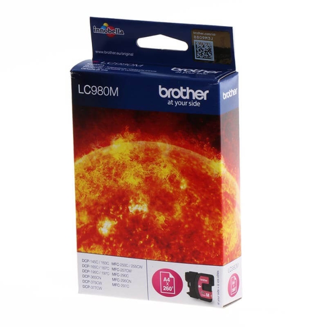 Brother Blæk LC980M LC-980 Magenta