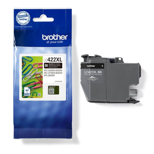 Brother Blæk LC422XLBK LC-422 Sort