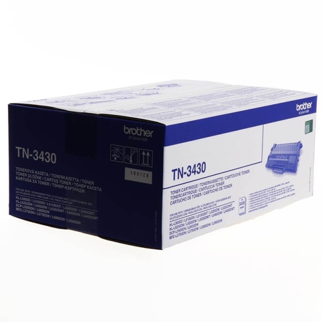 Brother Toner TN3430 TN-3430 Sort