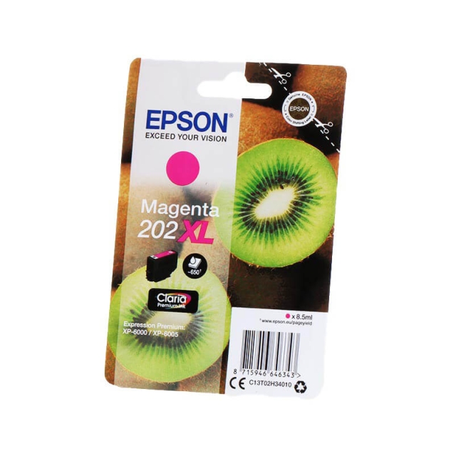 EPSON Blæk C13T02H34010 202XL Kiwi Magenta