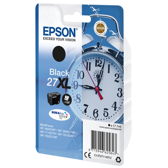 EPSON Blæk C13T27114012 27XL Sort