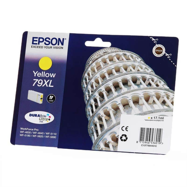 EPSON Blæk C13T79044010 79XL Tower of Pisa Gul