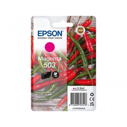 Epson Blæk C13T09Q34010 503 Magenta, Chili