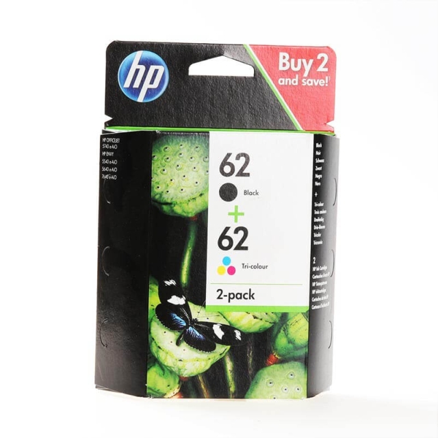 HP Blæk Multipak N9J71AE 62 Sort Cyan Magenta Gul