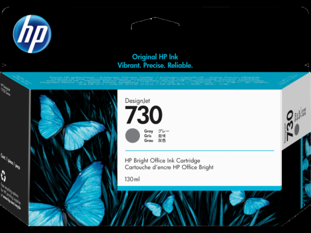 HP Ink P2V66A 730 Grey 130ml