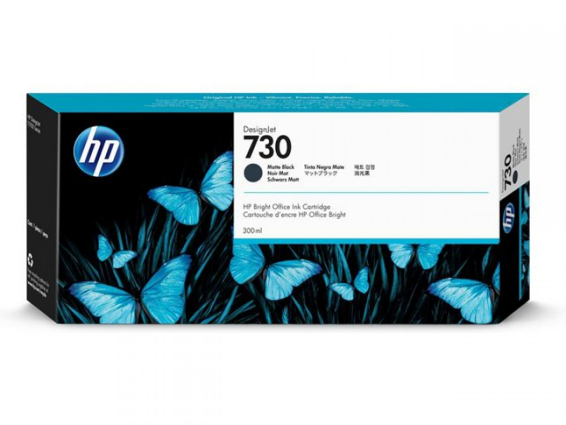 HP Ink P2V71A 730 Matte Svart 300ml