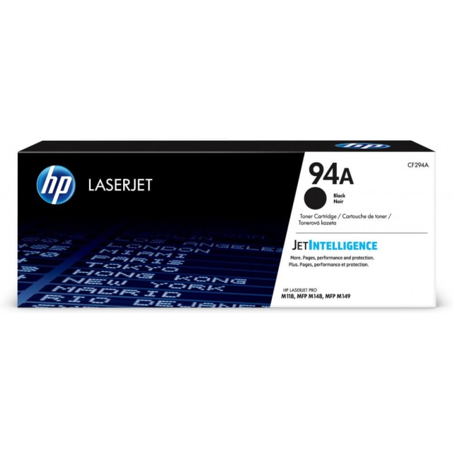 HP Toner CF294A 94A Sort
