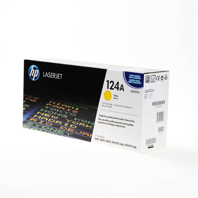 HP Toner Q6002A 124A Gul