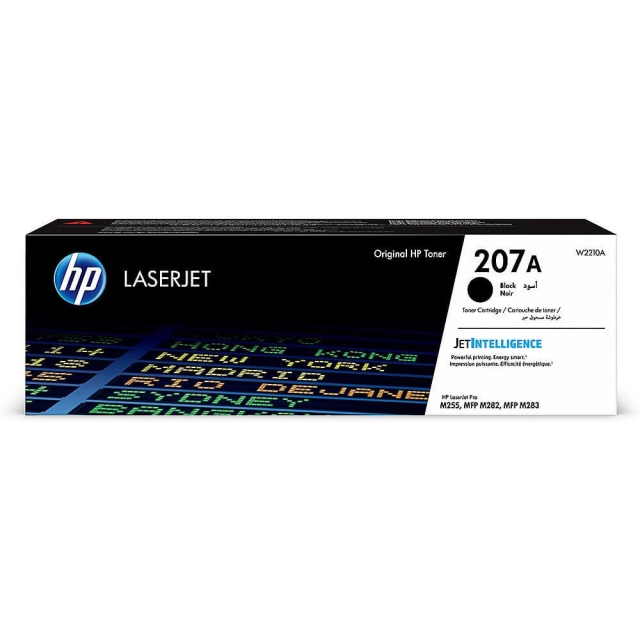 HP Toner W2210A 207A Sort