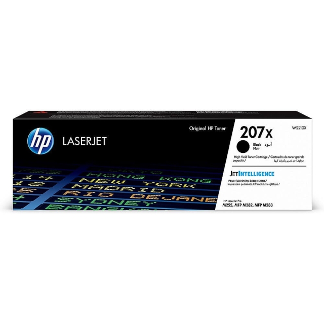 HP Toner W2210X 207X Sort
