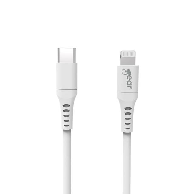 Gear Ladekabel USB-C til Lightning 2m Hvid MFI C94