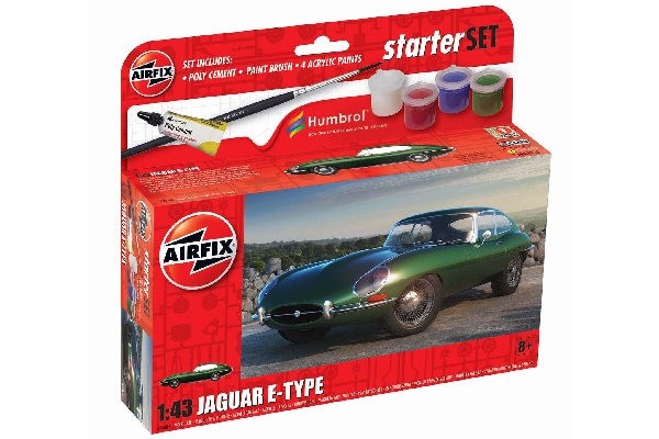 AIRFIX Small Starter Set 1:43 Jaguar E-Type