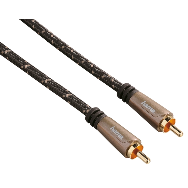 Hama Audio Kabel 1 Phono-1 Phono 75ohm 3,0m Guld PC