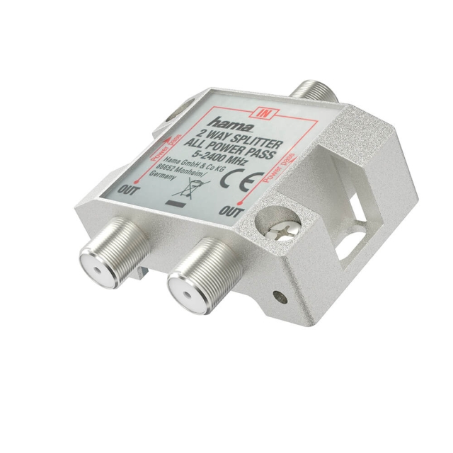 Hama SAT Splitter 2-vejs Fuldt afskærmet