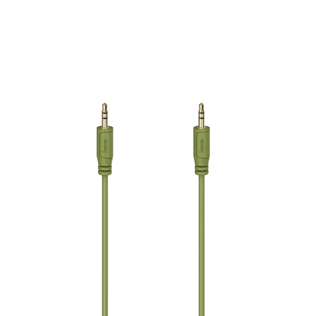 Hama Lydkabel Flexi-Slim 3,5mm-3,5mm Guld Grøn 0,75m