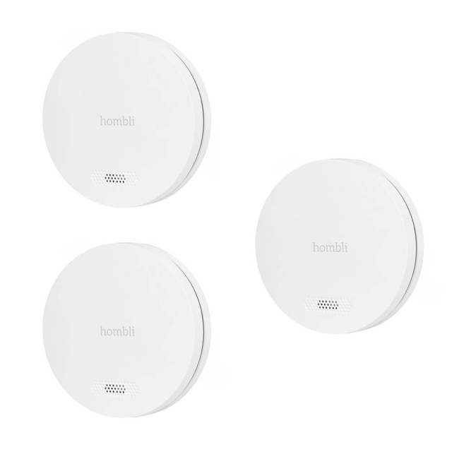 Hombli Smart Røgalarm Promo 3-Pak Hvid
