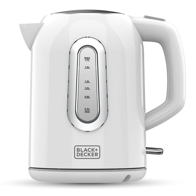 BLACK+DECKER Elkedel 1,7 L Hvid