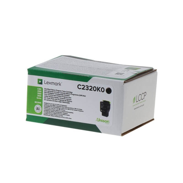 Lexmark Toner C2320K0 Sort